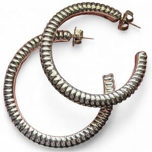 Simon Sebbag Sterling Silver Prosecco Hoop Earrings